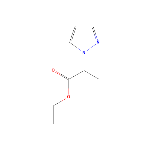 ethyl 2-pyrazol-1-ylpropanoate (CAS: 51292-36-5) - Chemical Structure and Molecular Formula 