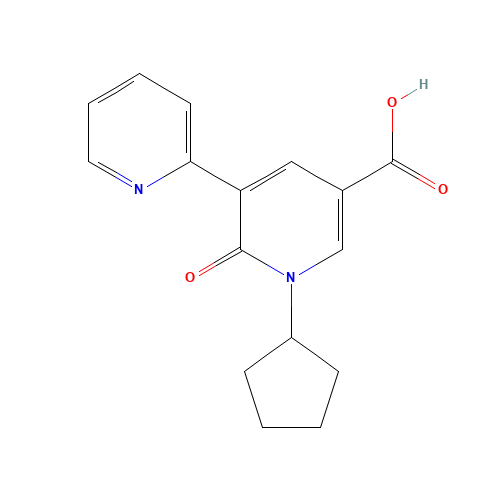 1-cyclopentyl-6-oxo-5-pyridin-2-ylpyridine-3-carboxylic acid (CAS: 939411-72-0) - Related Chemical Product