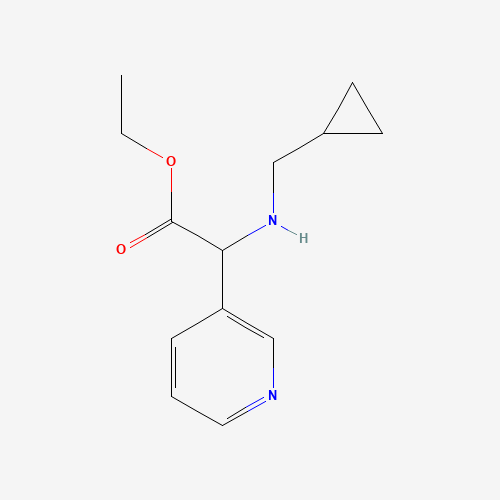 ethyl 2-(cyclopropylmethylamino)-2-pyridin-3-ylacetate (CAS: 1218521-06-2) - Related Chemical Product