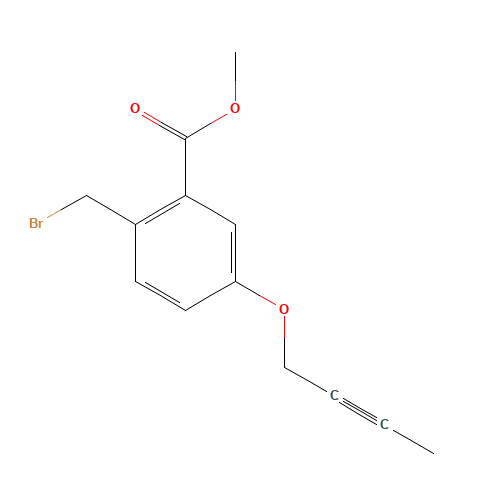 methyl 2-(bromomethyl)-5-but-2-ynoxybenzoate (CAS: 916450-91-4) - Related Chemical Product