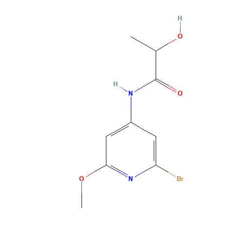 N-(2-bromo-6-methoxypyridin-4-yl)-2-hydroxypropanamide (CAS: 1433904-94-9) - Related Chemical Product
