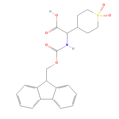 2-(1,1-dioxothian-4-yl)-2-(9H-fluoren-9-ylmethoxycarbonylamino)acetic acid (CAS: 369402-98-2) - Related Chemical Product