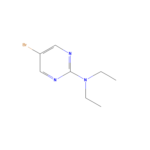 5-bromo-N,N-diethylpyrimidin-2-amine (CAS: 433684-23-2) - Chemical Structure and Molecular Formula 