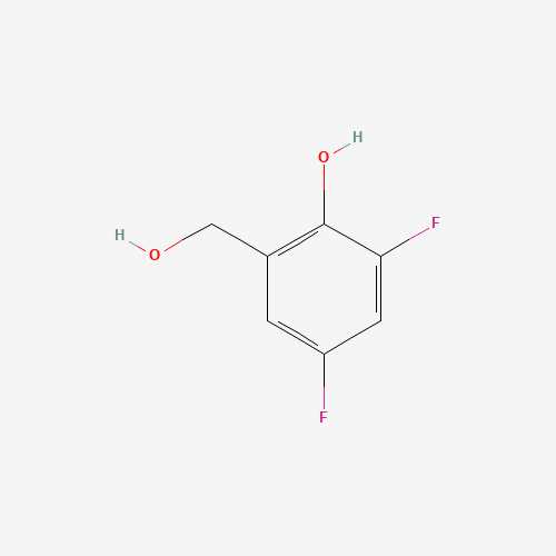 2,4-difluoro-6-(hydroxymethyl)phenol (CAS: 447-12-1) - Chemical Structure and Molecular Formula 