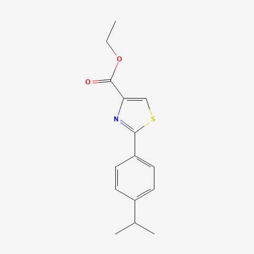 ethyl 2-(4-propan-2-ylphenyl)-1,3-thiazole-4-carboxylate (CAS: 886368-07-6) - Related Chemical Product