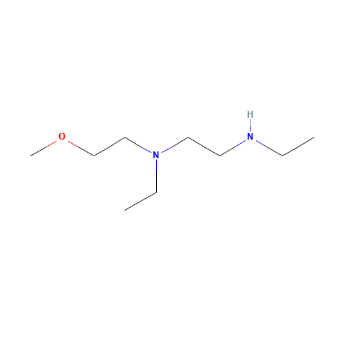 N,N'-diethyl-N'-(2-methoxyethyl)ethane-1,2-diamine (CAS: 165112-96-9) - Chemical Structure and Molecular Formula 