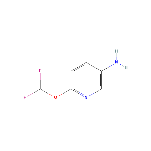 6-(difluoromethoxy)pyridin-3-amine (CAS: 317810-73-4) - Chemical Structure and Molecular Formula 