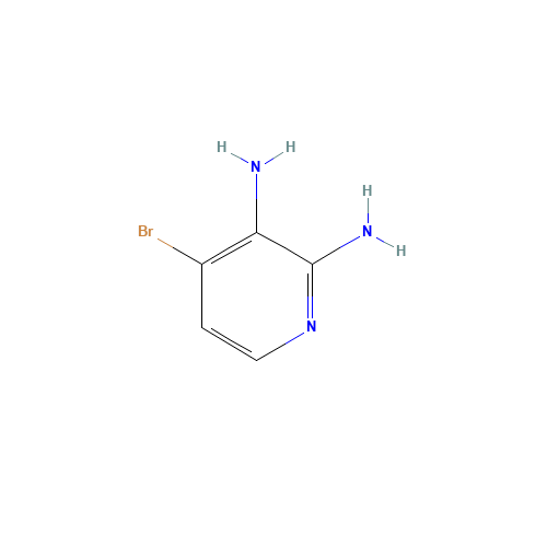 4-bromopyridine-2,3-diamine (CAS: 1232431-75-2) - Chemical Structure and Molecular Formula 