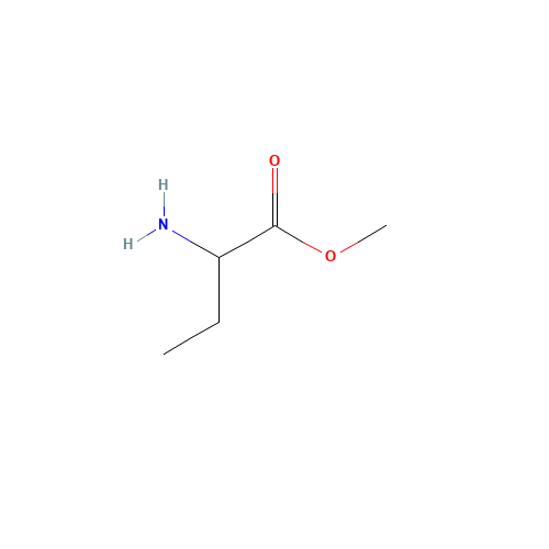 methyl 2-aminobutanoate (CAS: 2483-62-7) - Chemical Structure and Molecular Formula 