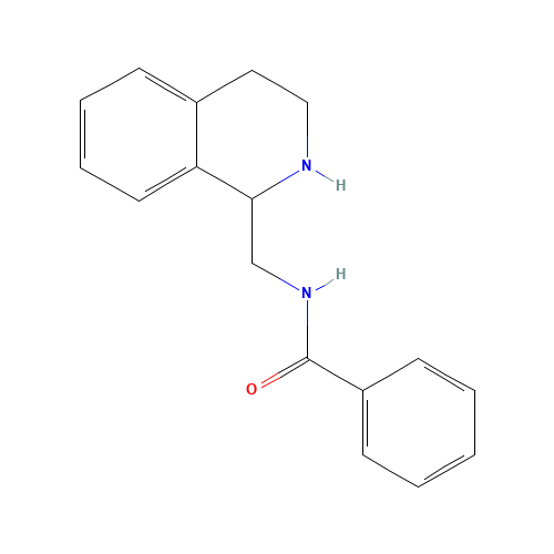 N-(1,2,3,4-tetrahydroisoquinolin-1-ylmethyl)benzamide (CAS: 64411-74-1) - Chemical Structure and Molecular Formula 