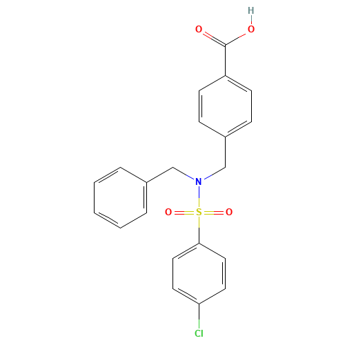 4-[[benzyl-(4-chlorophenyl)sulfonylamino]methyl]benzoic acid (CAS: 721416-48-4) - Related Chemical Product
