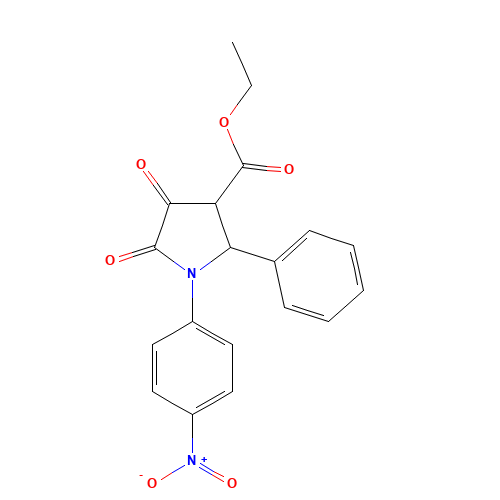 ethyl 1-(4-nitrophenyl)-4,5-dioxo-2-phenylpyrrolidine-3-carboxylate (CAS: 131189-28-1) - Related Chemical Product