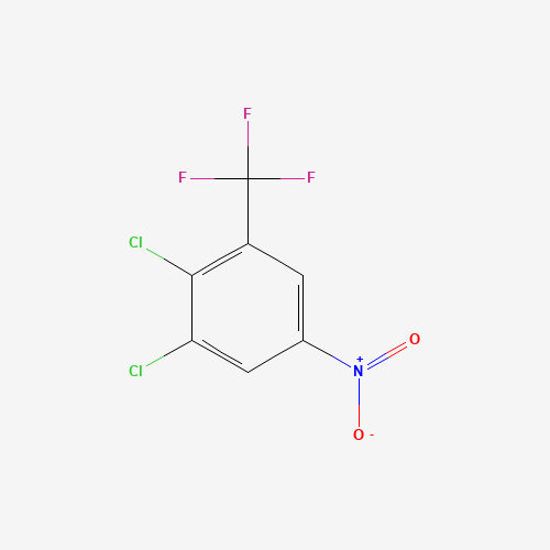 1,2-dichloro-5-nitro-3-(trifluoromethyl)benzene (CAS: 400-65-7) - Chemical Structure and Molecular Formula 