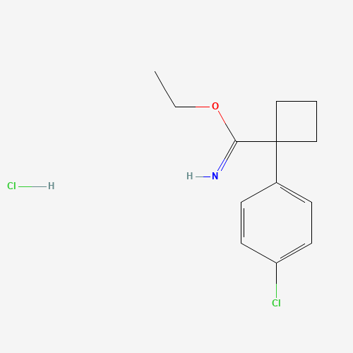 ethyl 1-(4-chlorophenyl)cyclobutane-1-carboximidate;hydrochloride (CAS: 1252672-48-2) - Related Chemical Product