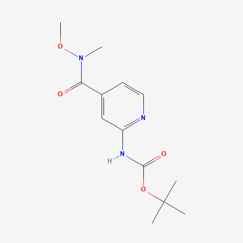 tert-butyl N-[4-[methoxy(methyl)carbamoyl]pyridin-2-yl]carbamate (CAS: 329794-34-5) - Related Chemical Product