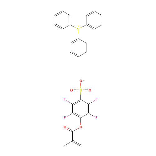 2,3,5,6-tetrafluoro-4-(2-methylprop-2-enoyloxy)benzenesulfonate;triphenylsulfanium (CAS: 915090-37-8) - Related Chemical Product