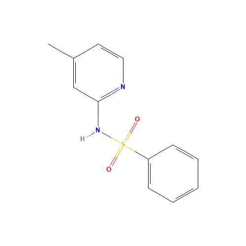 N-(4-methylpyridin-2-yl)benzenesulfonamide (CAS: 53472-20-1) - Chemical Structure and Molecular Formula 