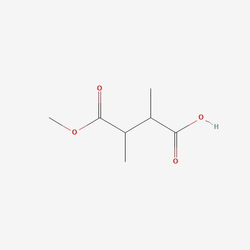 4-methoxy-2,3-dimethyl-4-oxobutanoic acid (CAS: 92203-55-9) - Chemical Structure and Molecular Formula 