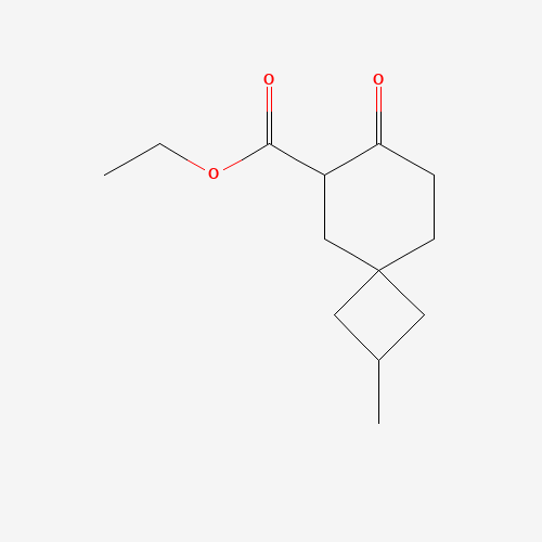 ethyl 2-methyl-7-oxospiro[3.5]nonane-8-carboxylate (CAS: 1426078-92-3) - Chemical Structure and Molecular Formula 