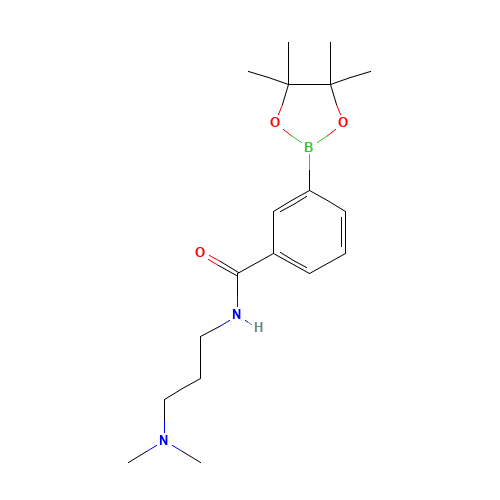 N-[3-(dimethylamino)propyl]-3-(4,4,5,5-tetramethyl-1,3,2-dioxaborolan-2-yl)benzamide (CAS: 936250-16-7) - Related Chemical Product