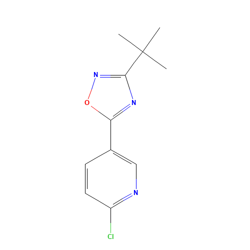 3-tert-butyl-5-(6-chloropyridin-3-yl)-1,2,4-oxadiazole (CAS: 1233705-30-0) - Related Chemical Product