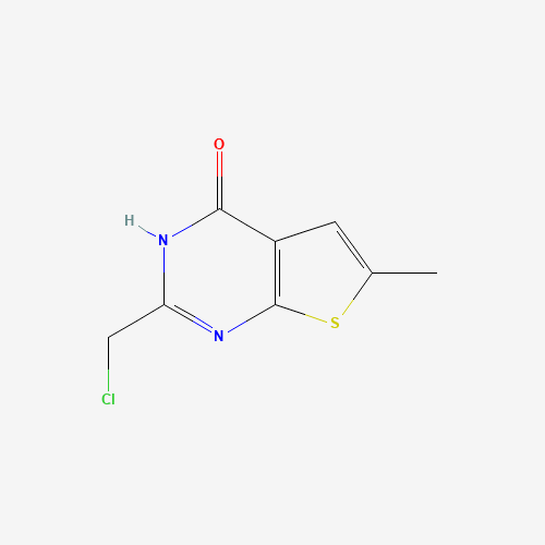 2-(chloromethyl)-6-methyl-3H-thieno[2,3-d]pyrimidin-4-one (CAS: 878699-59-3) - Chemical Structure and Molecular Formula 