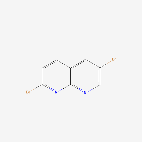 2,6-dibromo-1,8-naphthyridine (CAS: 72754-04-2) - Chemical Structure and Molecular Formula 
