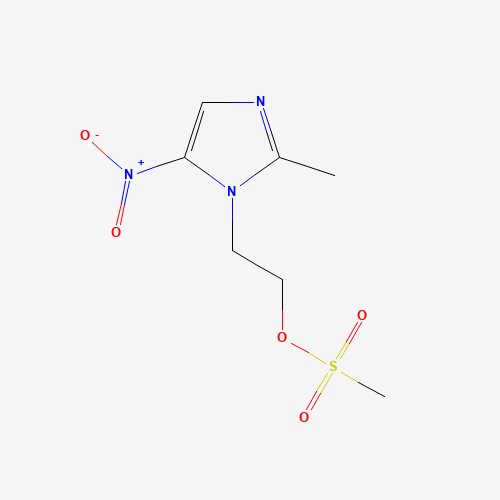 2-(2-methyl-5-nitroimidazol-1-yl)ethyl methanesulfonate (CAS: 30746-54-4) - Chemical Structure and Molecular Formula 