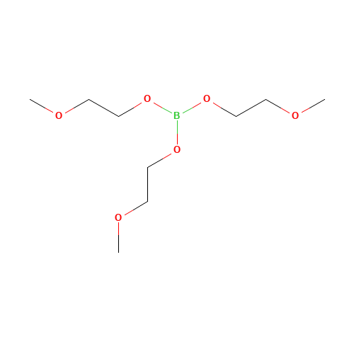 tris(2-methoxyethyl) borate (CAS: 98958-21-5) - Chemical Structure and Molecular Formula 