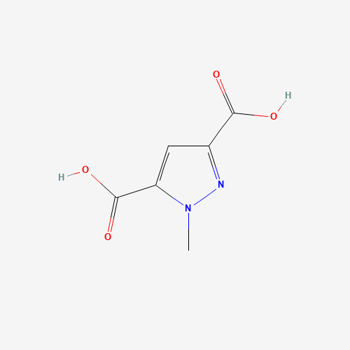 1-methylpyrazole-3,5-dicarboxylic acid (CAS: 75092-39-6) - Chemical Structure and Molecular Formula 
