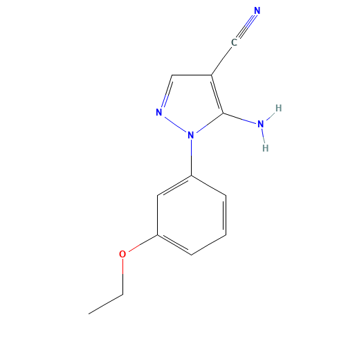 5-amino-1-(3-ethoxyphenyl)pyrazole-4-carbonitrile (CAS: 650629-04-2) - Related Chemical Product