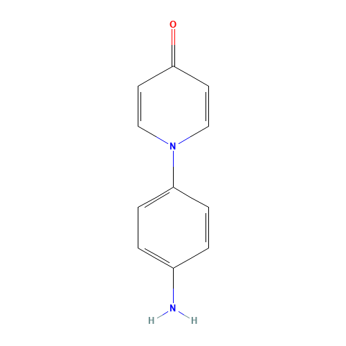 1-(4-aminophenyl)pyridin-4-one (CAS: 861584-01-2) - Chemical Structure and Molecular Formula 
