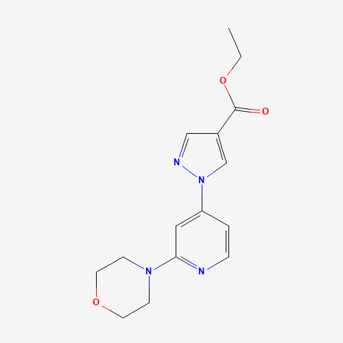 ethyl 1-(2-morpholin-4-ylpyridin-4-yl)pyrazole-4-carboxylate (CAS: 1429309-21-6) - Related Chemical Product