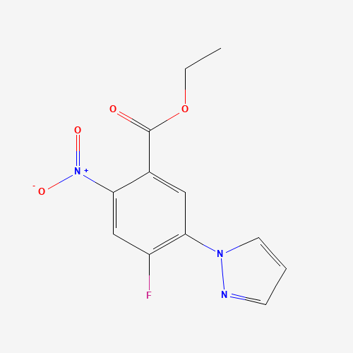 ethyl 4-fluoro-2-nitro-5-pyrazol-1-ylbenzoate (CAS: 1256633-41-6) - Related Chemical Product