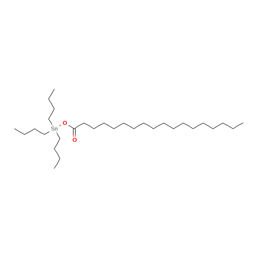 tributylstannyl octadecanoate (CAS: 4027-13-8) - Chemical Structure and Molecular Formula 