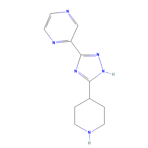 2-(5-piperidin-4-yl-1H-1,2,4-triazol-3-yl)pyrazine (CAS: 893424-17-4) - Related Chemical Product