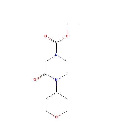 tert-butyl 4-(oxan-4-yl)-3-oxopiperazine-1-carboxylate (CAS: 1400755-13-6) - Related Chemical Product
