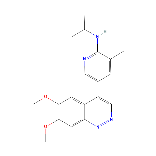 5-(6,7-dimethoxycinnolin-4-yl)-3-methyl-N-propan-2-ylpyridin-2-amine (CAS: 947192-73-6) - Related Chemical Product