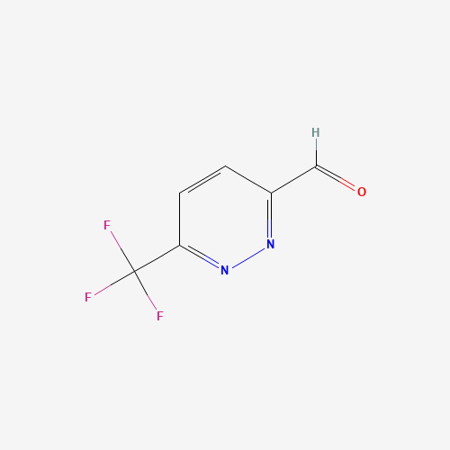 6-(trifluoromethyl)pyridazine-3-carbaldehyde (CAS: 1245643-49-5) - Chemical Structure and Molecular Formula 