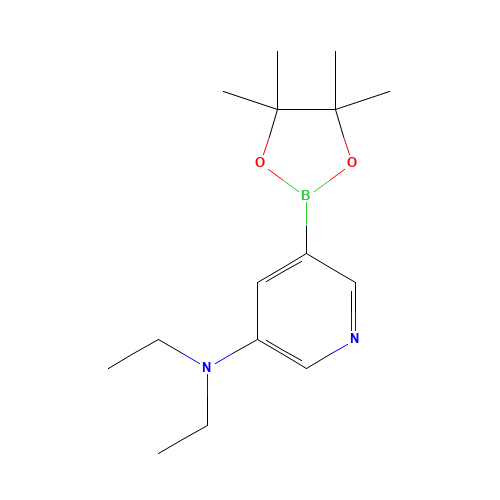 N,N-diethyl-5-(4,4,5,5-tetramethyl-1,3,2-dioxaborolan-2-yl)pyridin-3-amine (CAS: 1257554-15-6) - Related Chemical Product