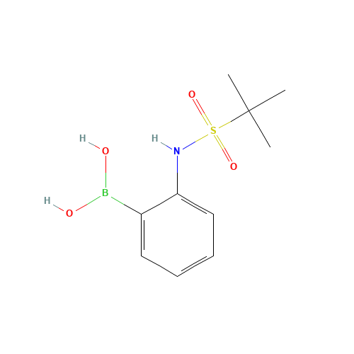 [2-(tert-butylsulfonylamino)phenyl]boronic acid (CAS: 209916-33-6) - Chemical Structure and Molecular Formula 