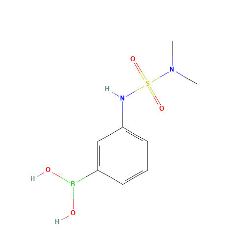 [3-(dimethylsulfamoylamino)phenyl]boronic acid (CAS: 277295-50-8) - Chemical Structure and Molecular Formula 