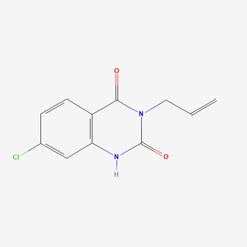 7-chloro-3-prop-2-enyl-1H-quinazoline-2,4-dione (CAS: 1193903-82-0) - Chemical Structure and Molecular Formula 