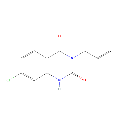 7-chloro-3-prop-2-enyl-1H-quinazoline-2,4-dione (CAS: 1193903-82-0) - Chemical Structure and Molecular Formula 