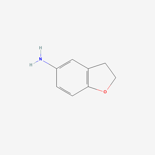 2,3-dihydro-1-benzofuran-5-amine (CAS: 42933-43-7) - Chemical Structure and Molecular Formula 