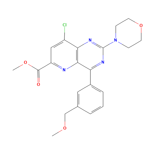 methyl 8-chloro-4-[3-(methoxymethyl)phenyl]-2-morpholin-4-ylpyrido[3,2-d]pyrimidine-6-carboxylate (CAS: 1240123-09-4) - Related Chemical Product