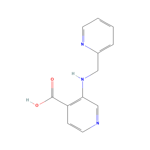 3-(pyridin-2-ylmethylamino)pyridine-4-carboxylic acid (CAS: 1461602-15-2) - Chemical Structure and Molecular Formula 