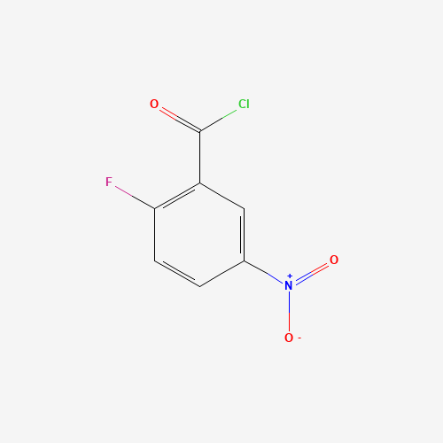 2-fluoro-5-nitrobenzoyl chloride (CAS: 709-46-6) - Chemical Structure and Molecular Formula 