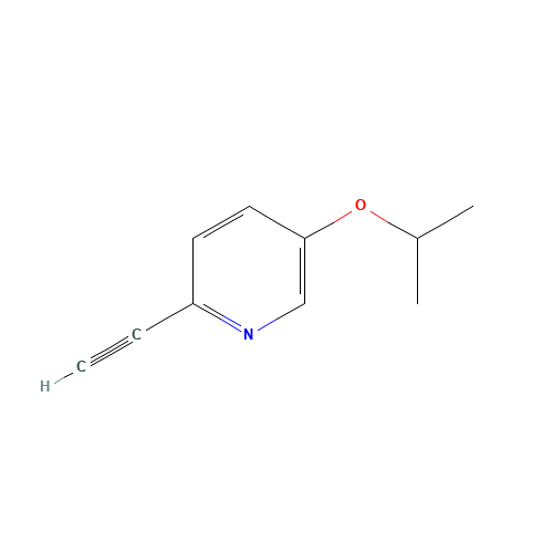 2-ethynyl-5-propan-2-yloxypyridine (CAS: 1363437-45-9) - Chemical Structure and Molecular Formula 