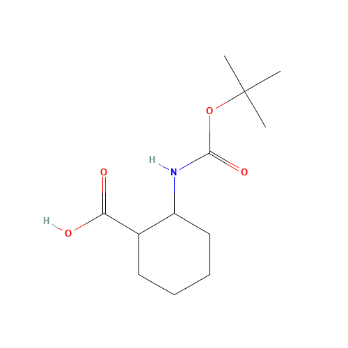 2-[(2-methylpropan-2-yl)oxycarbonylamino]cyclohexane-1-carboxylic acid (CAS: 220760-49-6) - Related Chemical Product